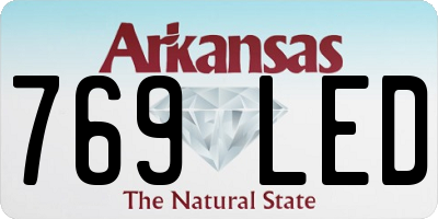 AR license plate 769LED