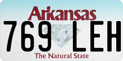 AR license plate 769LEH