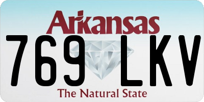 AR license plate 769LKV