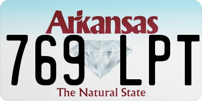 AR license plate 769LPT