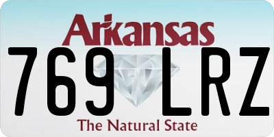 AR license plate 769LRZ