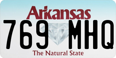 AR license plate 769MHQ