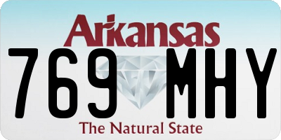 AR license plate 769MHY