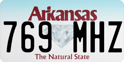 AR license plate 769MHZ