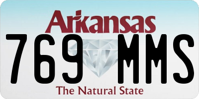 AR license plate 769MMS