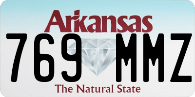 AR license plate 769MMZ