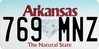 AR license plate 769MNZ
