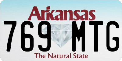 AR license plate 769MTG
