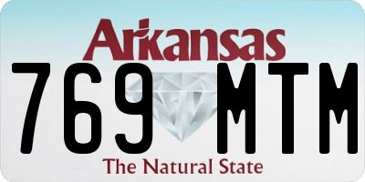 AR license plate 769MTM