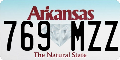 AR license plate 769MZZ