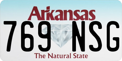 AR license plate 769NSG