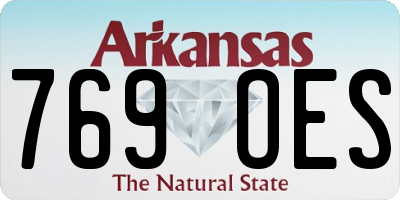 AR license plate 769OES