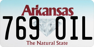 AR license plate 769OIL