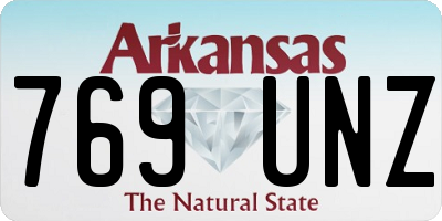 AR license plate 769UNZ