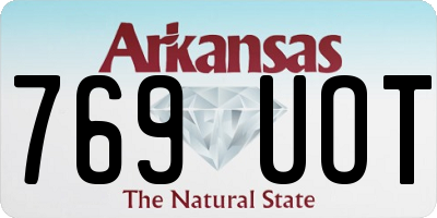 AR license plate 769UOT