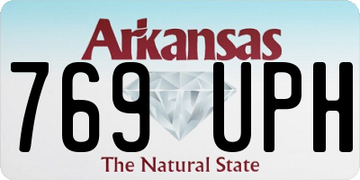 AR license plate 769UPH