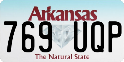 AR license plate 769UQP