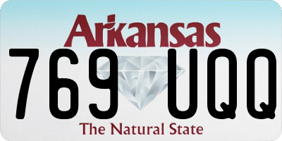 AR license plate 769UQQ