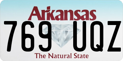 AR license plate 769UQZ