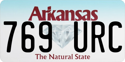 AR license plate 769URC