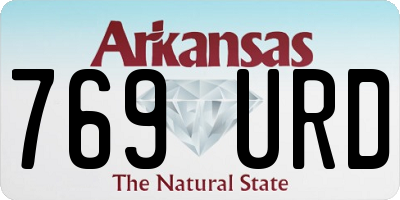 AR license plate 769URD