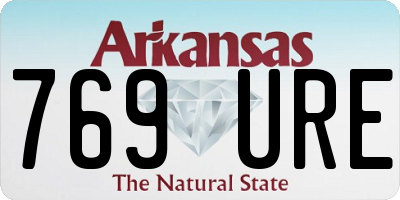 AR license plate 769URE