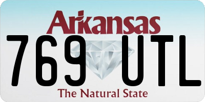 AR license plate 769UTL