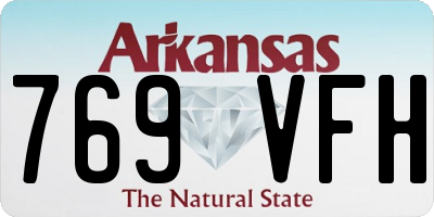 AR license plate 769VFH