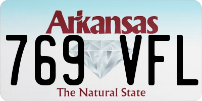 AR license plate 769VFL