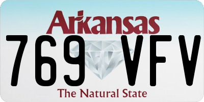 AR license plate 769VFV
