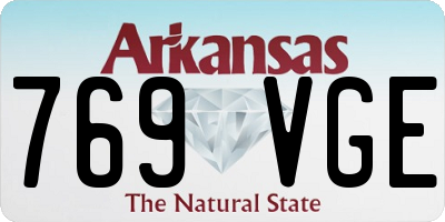 AR license plate 769VGE