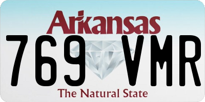 AR license plate 769VMR