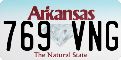 AR license plate 769VNG