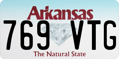 AR license plate 769VTG