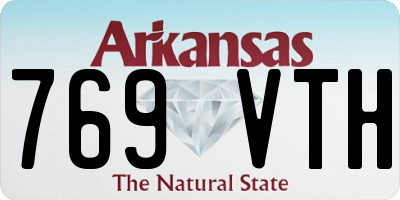 AR license plate 769VTH