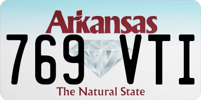 AR license plate 769VTI