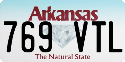 AR license plate 769VTL