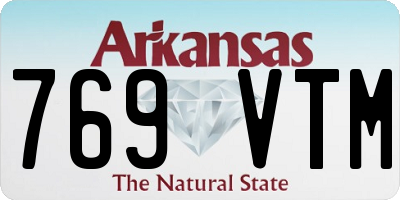 AR license plate 769VTM