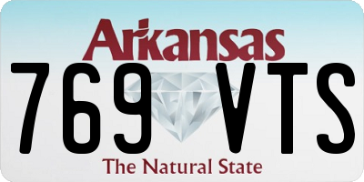AR license plate 769VTS