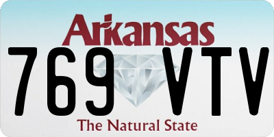 AR license plate 769VTV