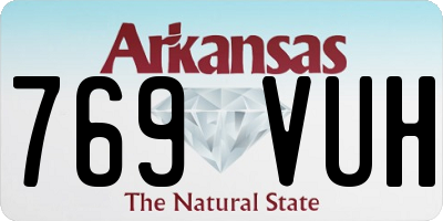 AR license plate 769VUH