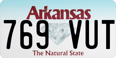 AR license plate 769VUT