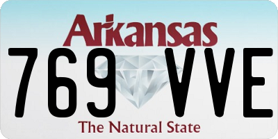 AR license plate 769VVE