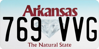 AR license plate 769VVG