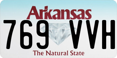 AR license plate 769VVH
