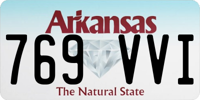 AR license plate 769VVI