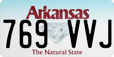 AR license plate 769VVJ