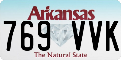 AR license plate 769VVK