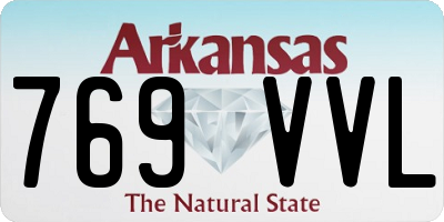 AR license plate 769VVL