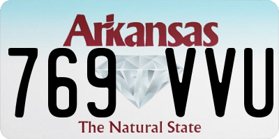 AR license plate 769VVU